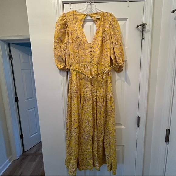 Nicholas Cecile Floral Midi Belt Dress - Picture 5 of 10